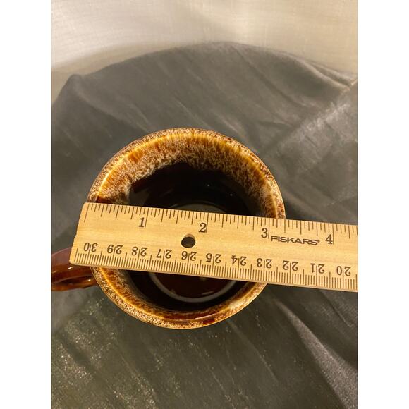 Vintage 70s McCoy Pottery USA Brown Drip Glaze Coffee Tea Mug Cup 3 in tall EUC - Picture 9 of 11